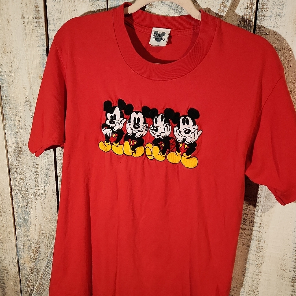 Disney Red Apparel with Iconic Logo